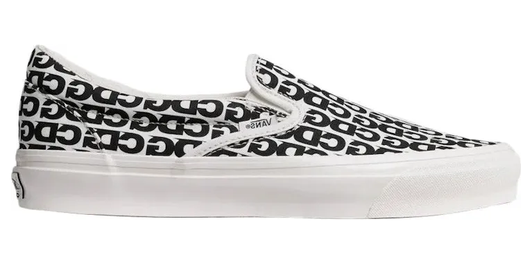 Vans Vault Slip-On LX Comme des Garcons White Black (VN0A32QNUY6)