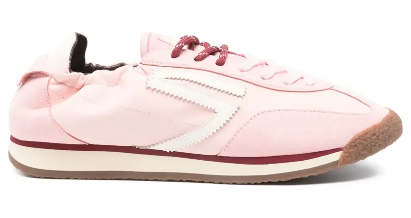 Puraai Sneakers met vlakken en veters – Roze (PU602P020)
