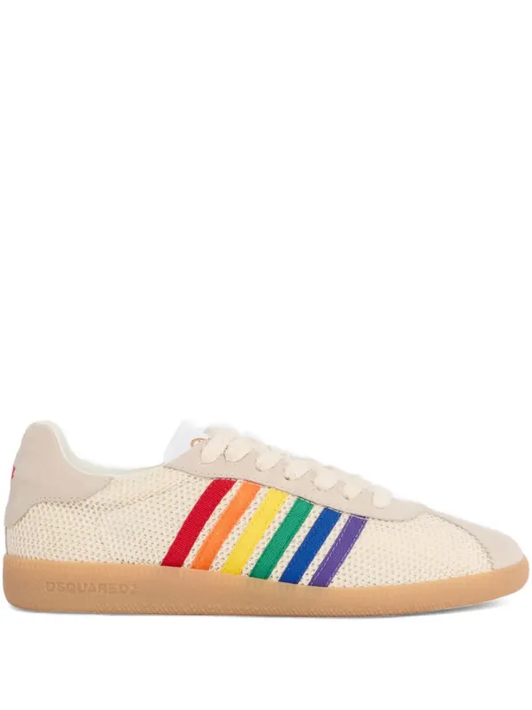 DSQUARED2 Rainbow gestreepte – Beige (SNM046723808700)