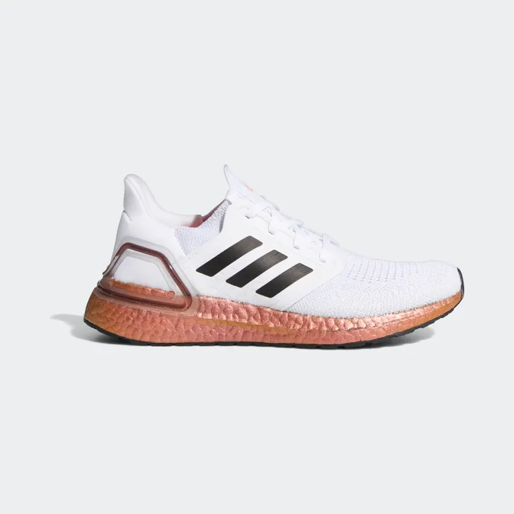 adidas Ultraboost 20 Cloud White / Core Black / Signal Pink / Coral (EG9780)