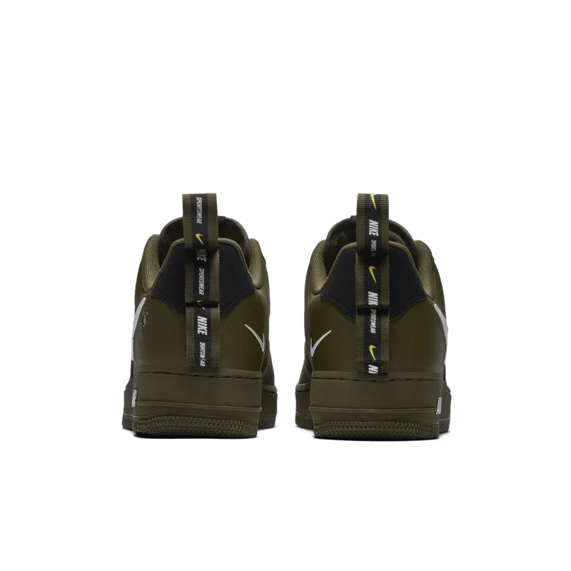 Nike Air Force 1 Low Utility Olive Canvas Olive Canvas/Black-White-Tour Yellow (AJ7747-300)