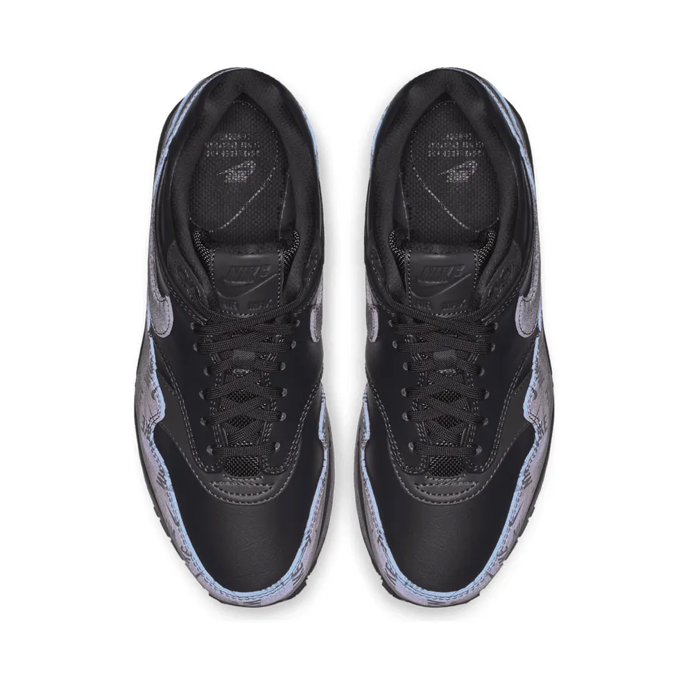 Nike Air Max 1 Lux Oil Grey Logo Prints (W) (917691-001)