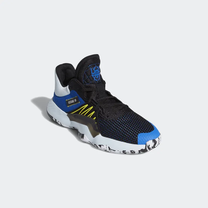 adidas D.O.N Issue #1 Black Black/Glory Blue/Shock Yellow (EF9908)