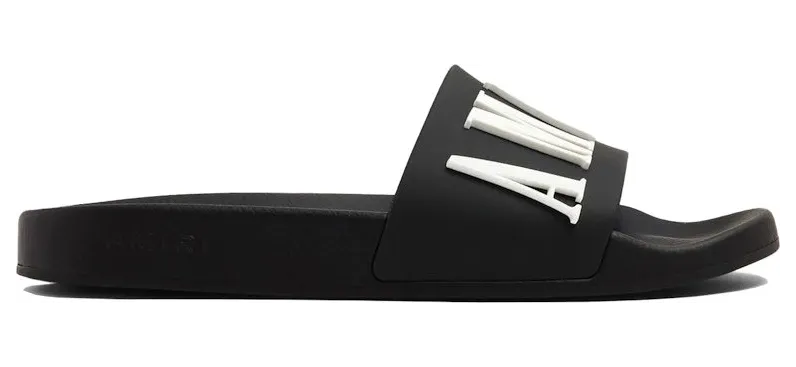 AMIRI Pool Slide Black White (PXWFF001-004)