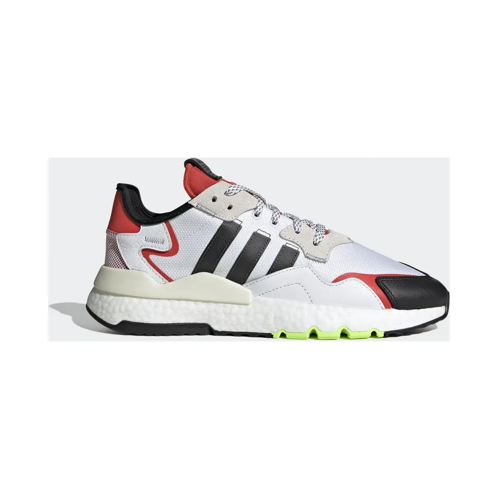 adidas Nite Jogger Schuh Cloud White / Core Black / Hi-Res Red (EH1293)