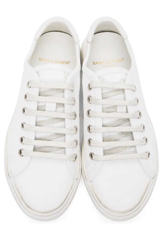 Saint Laurent Black Malibu Low-Top Sneakers (606446 GUZ20) (5)