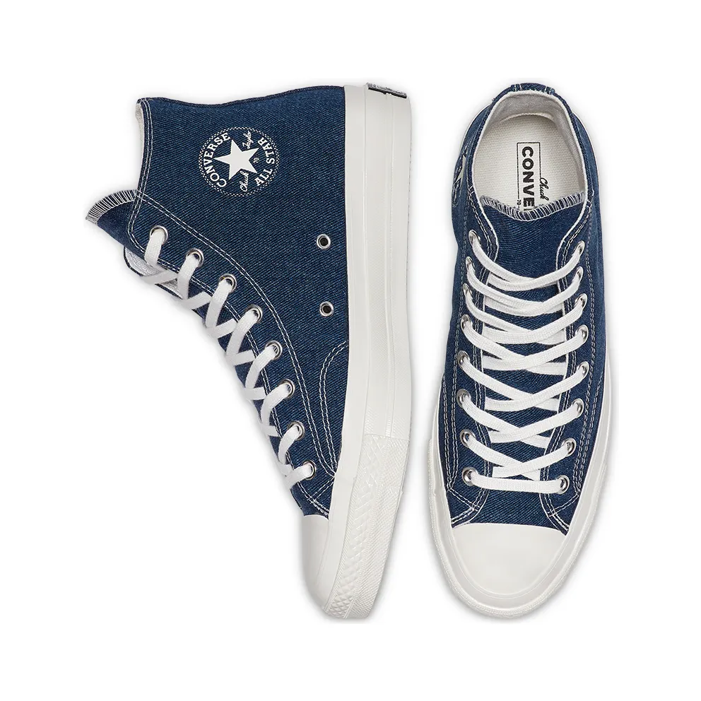 Converse Chuck Taylor All-Star 70s Hi Renew Denim Dark Denim/Egret-Egret (165647C)