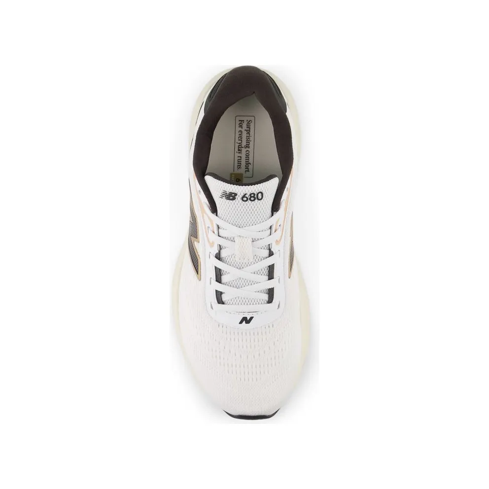 New Balance Fresh Foam 680v9 White Faded Black Gold Metallic (W6807QS)