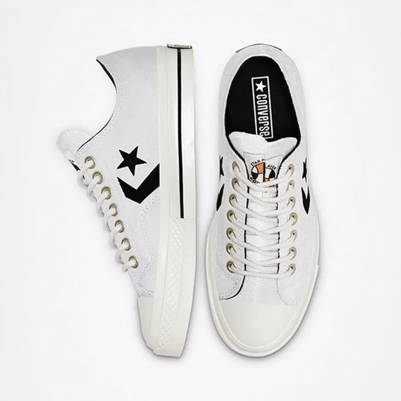Converse Reverse Terry Star Player Low Top White/lunar Rock/black (168754C)