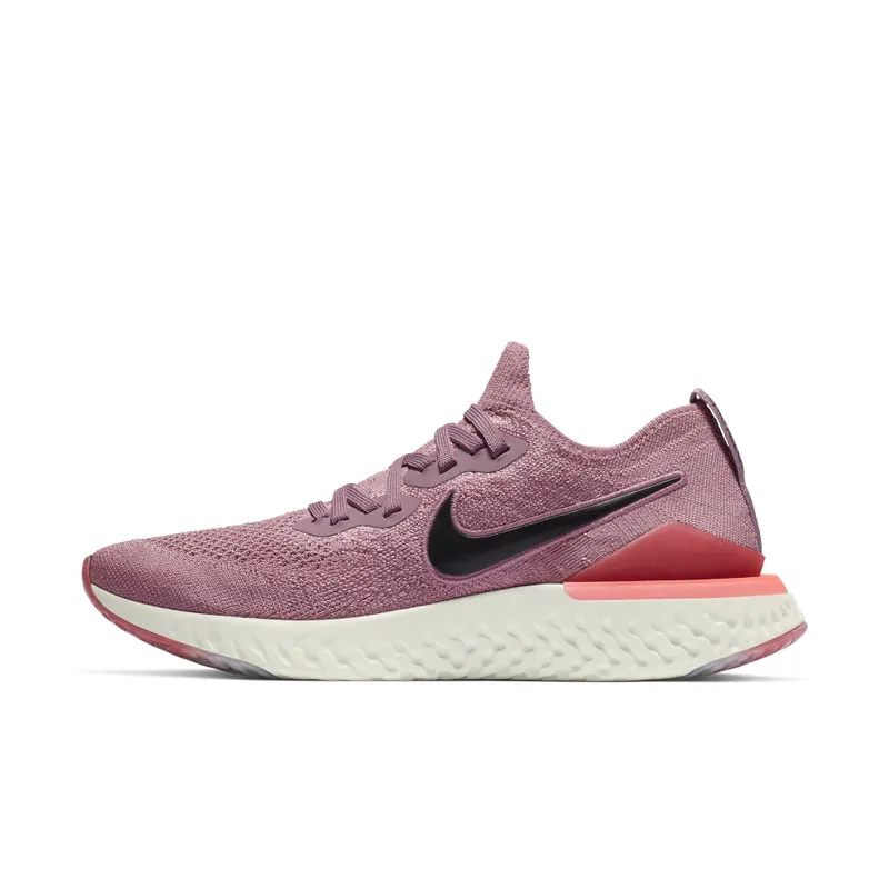 Nike Epic React Flyknit 2 Plum Dust (W) Plum Dust/Black-Ember Glow-Bleached Coral-Barely Grey (BQ8927-500)