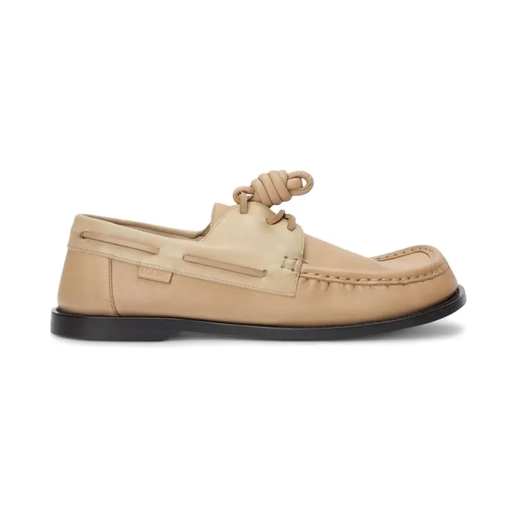 LOEWE Campo Boat Shoe Sand Cinnamon (M816S08X01-3977)