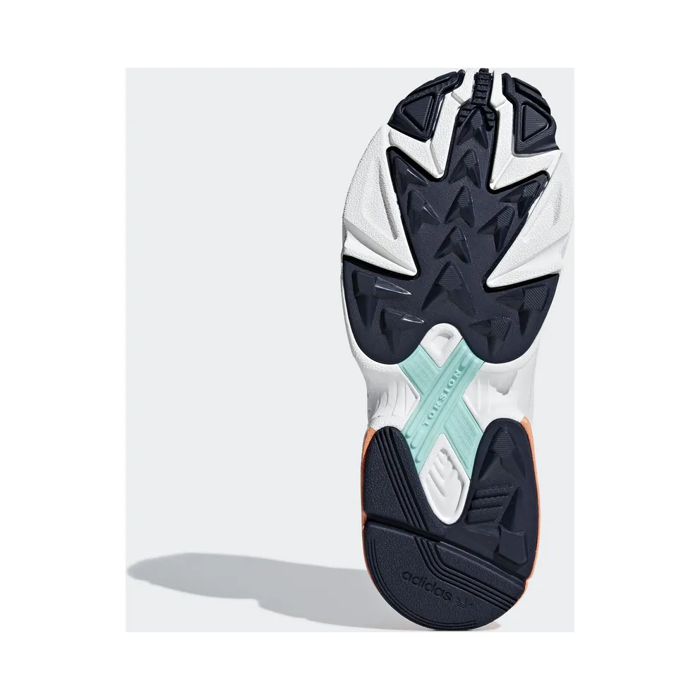 adidas Falcon Crystal White Crystal White (W) Crystal White/Crystal White/Easy Orange (B37845)