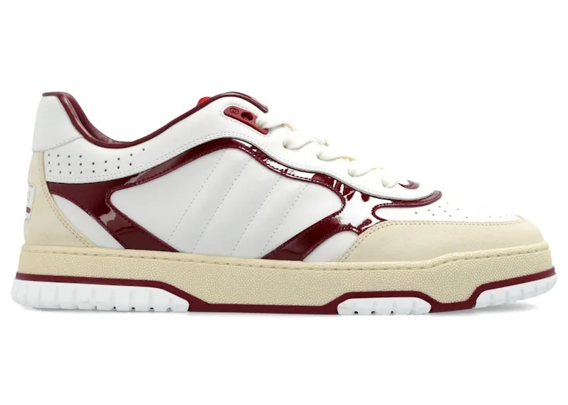 Gucci Re-Web Sneaker White Burgundy (818002 AADKA 9570)