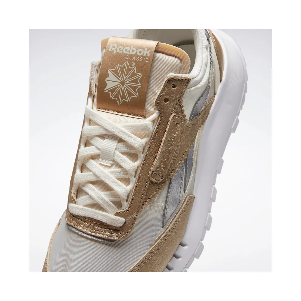 Reebok Classic Leather Legacy Shoes Champagne / Chalk / Silver Metallic