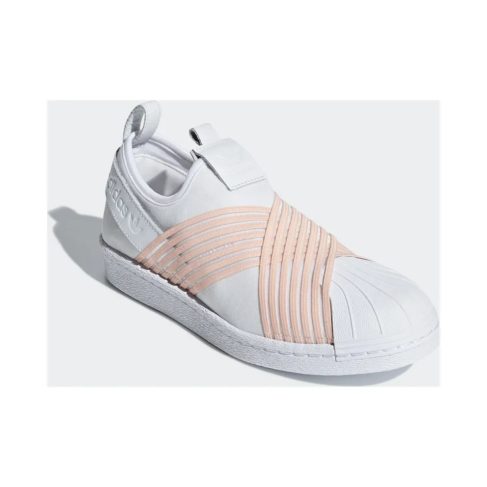 adidas Superstar Slip on White Orange (W) Footwear White/Clear Orange (D96704)
