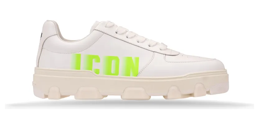 Dsquared2 Basket Fluo “White/Green Fluo” (SNM0334 M633)