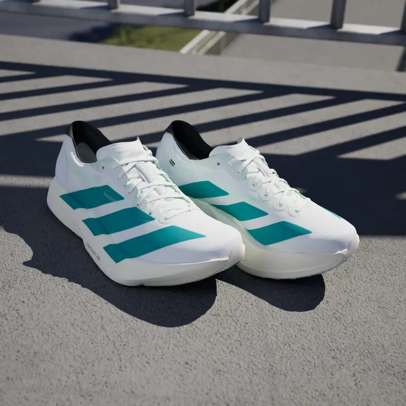 Adidas Adizero Adios Pro 4 Cloud White / Pure Teal / Carbon (JR1267)