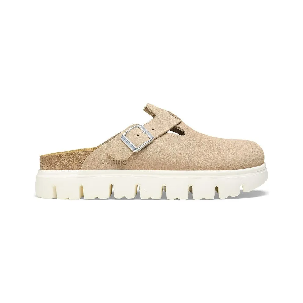 Birkenstock Boston Chunky Suede Warm Sand (Narrow) (1026176)