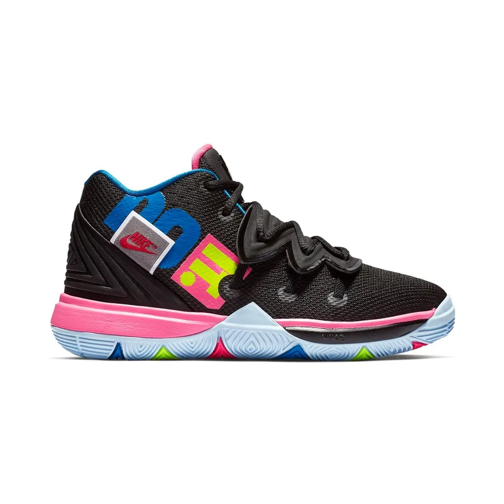 Nike Kyrie 5 Just Do It (PS) Black/Volt-Hyper Pink (AQ2458-003)