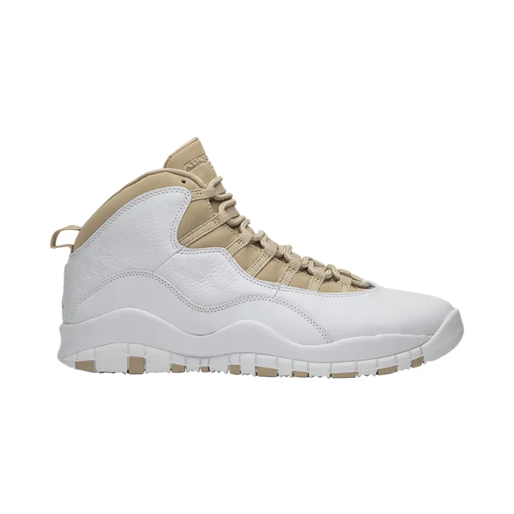 Air Jordan 10 Retro ‘Linen’ 2005 White/Linen-University Blue (310805-142)
