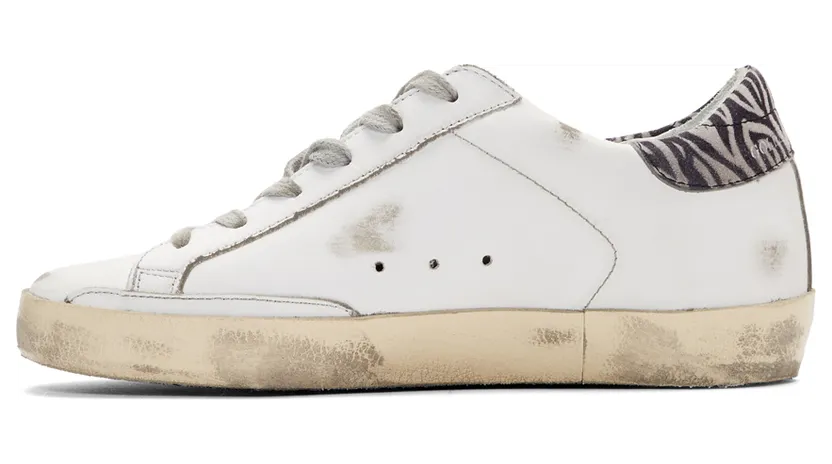 Golden Goose SSENSE Exclusive White Zebra Superstar Sneakers (F35WS590.S22) (3)