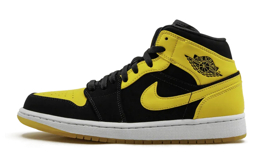 Air Jordan 1 Mid New Love – “Black / Varsity Maize-white” (554724-035)