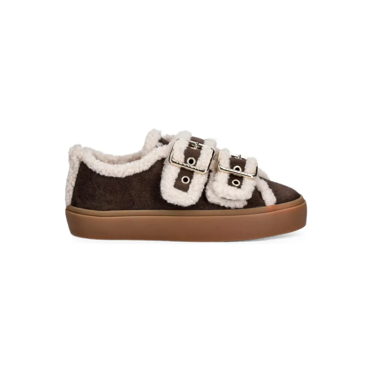 Inuikii shearling-trim buckle-fastening “Brown” (10010010551)
