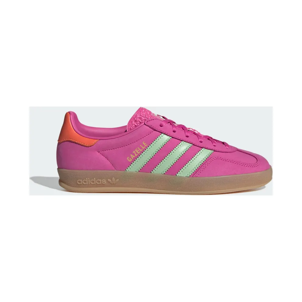 Adidas Gazelle Indoor Semi Lucid Fuchsia / Semi Green Spark / Signal Coral (JI2718)