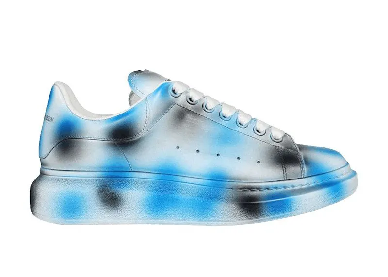 Alexander McQueen Oversized White Blue Spray Paint (730083WICW18912)