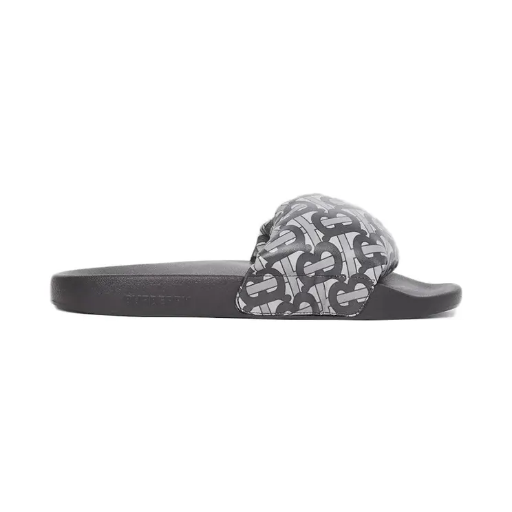 Burberry Monogram Print Slide Grey (8050385)