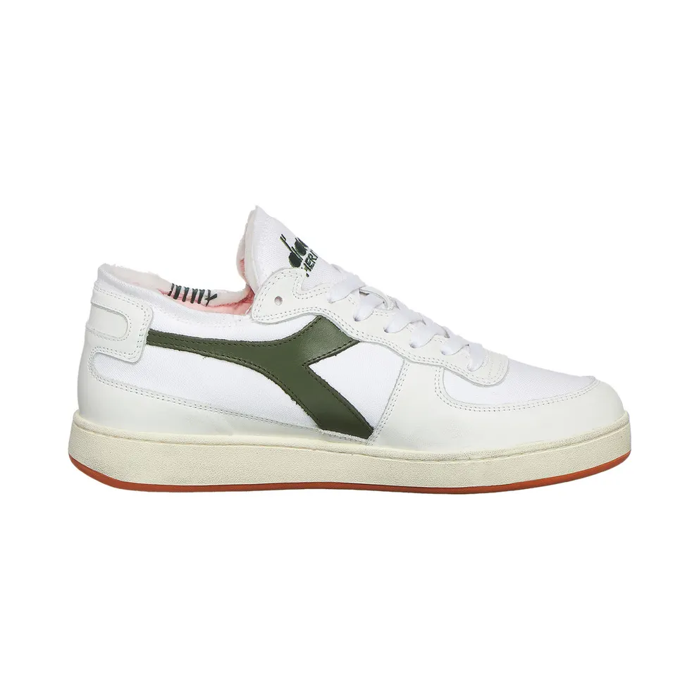 Diadora Mi Basket Row Cut Terry White / Green Eden (201178542C7213)
