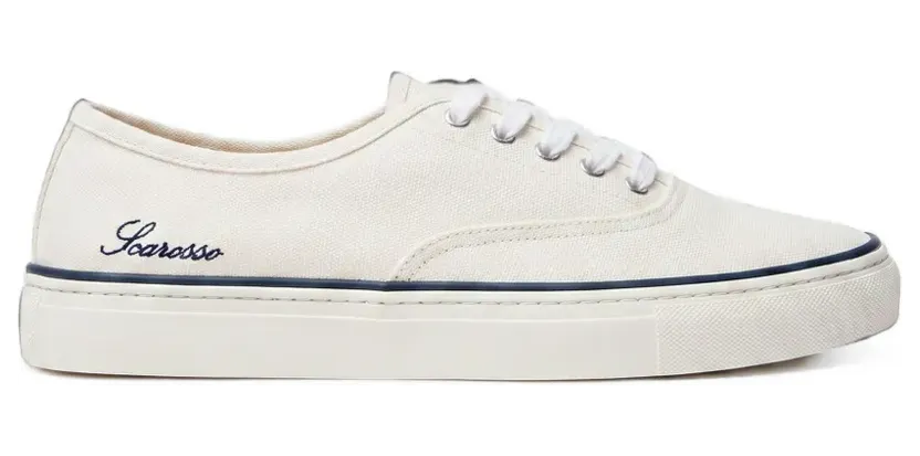 Scarosso Sirio cotton-drill sneakers – Beige (SIRIOSNEAWHIKNIT)