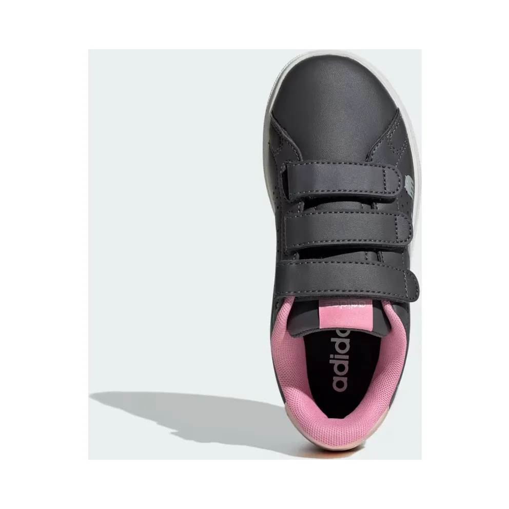 adidas Advantage Base 2.0 Shoes Children “Grey Six / Off White / Bliss Pink” (IH9696)