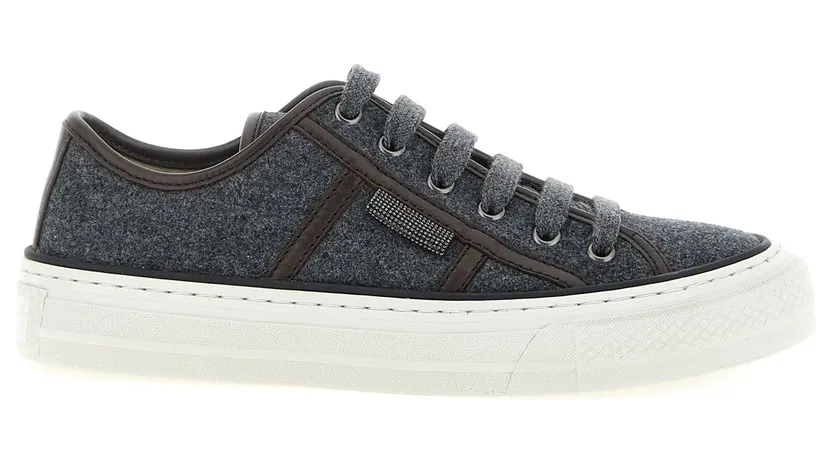 Brunello Cucinelli Shiny Tab “Grey” (MZ38G3328PC004)