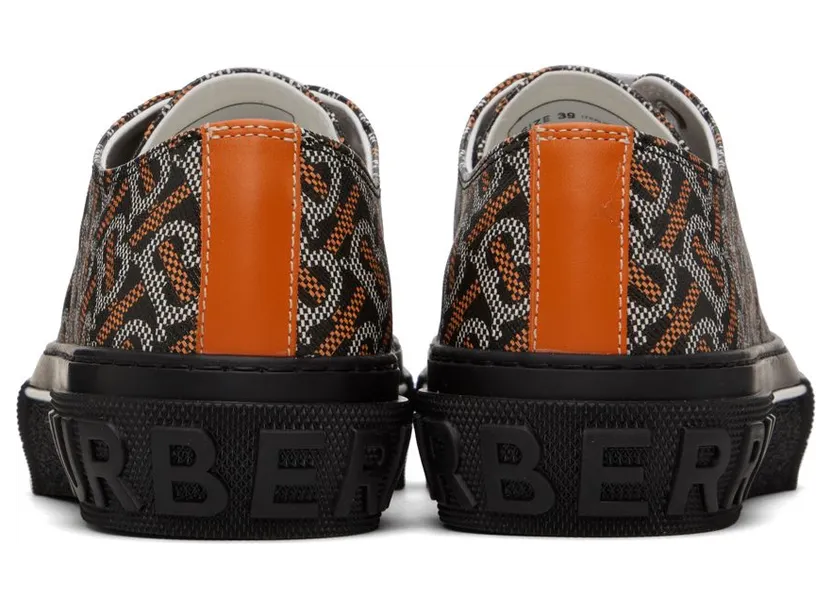 Burberry Black Monogram Print BLACK/WHITE/ORANGE (8059253) (2)