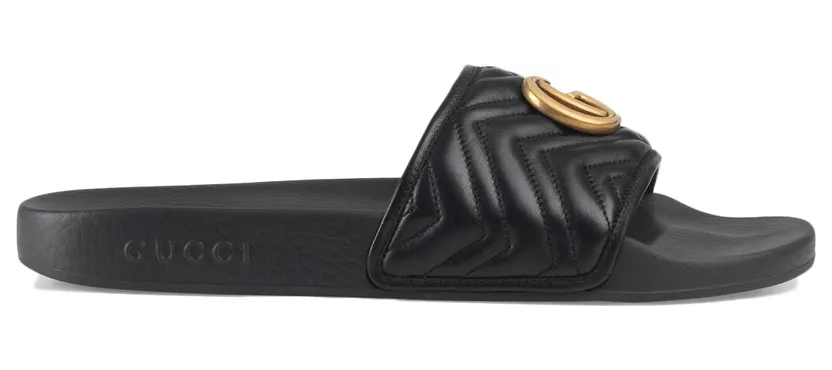 Gucci Matelasse Slide Black Double G