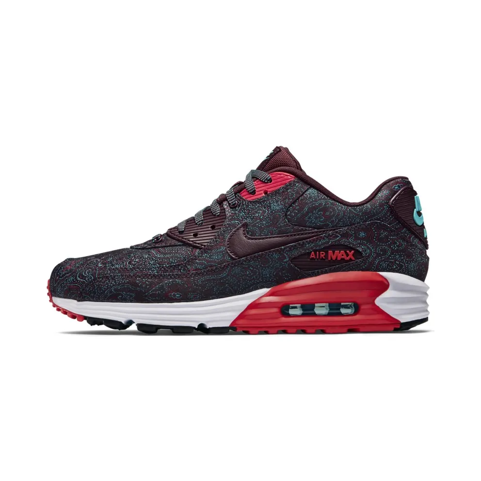 Nike Air Max Lunar90 Burgundy-Paisley Deep Burgundy/Challenge Red/Fuchsia Force (705068-601)