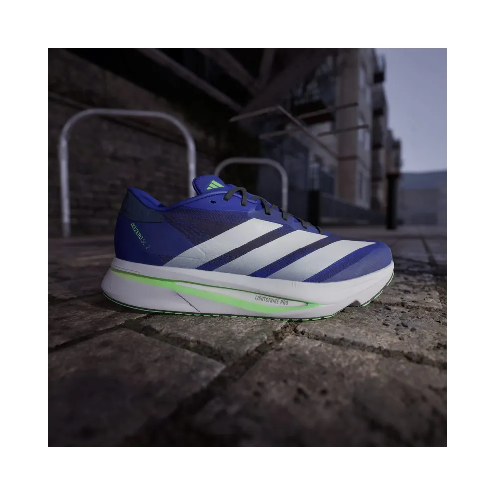 Adidas Adizero SL 2 Lucid Blue / Cloud White / Lime Burst (JQ0347)