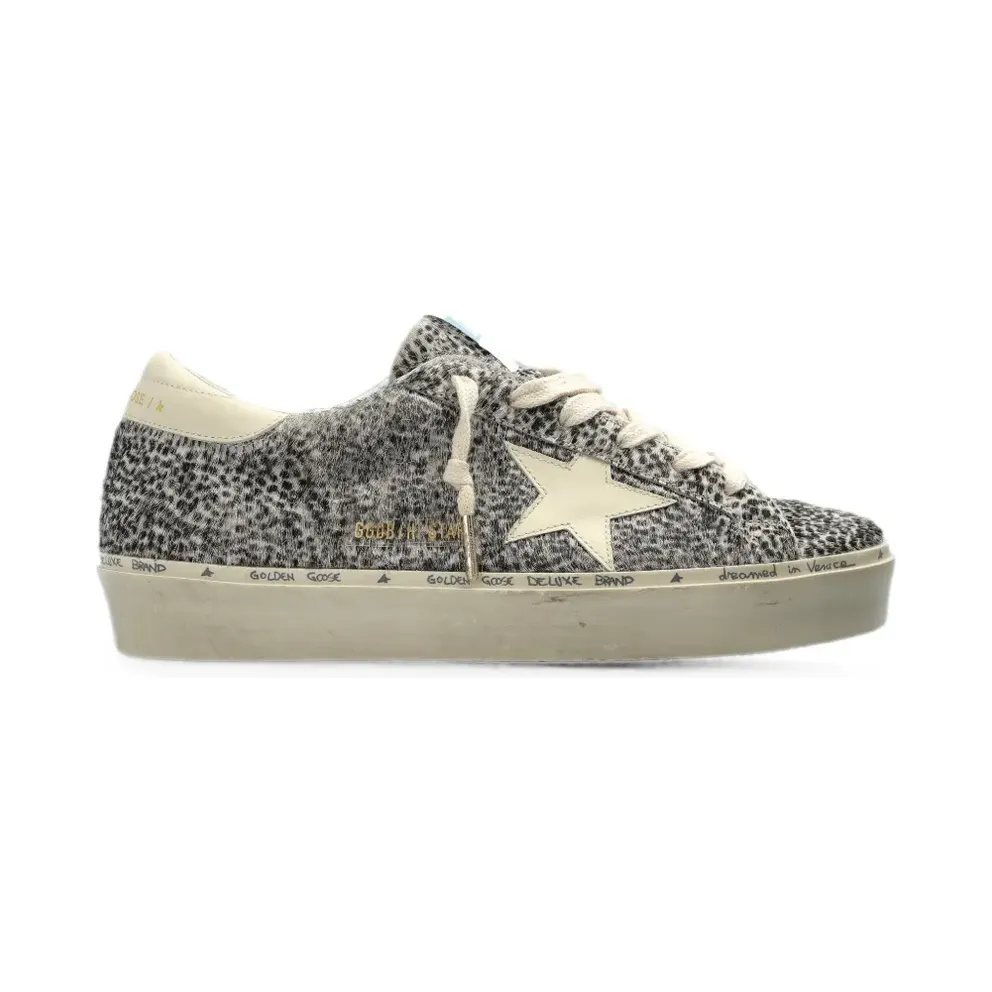 Golden Goose Hi Star sneakers met luipaard-print – Grau (GWF00118F008496)