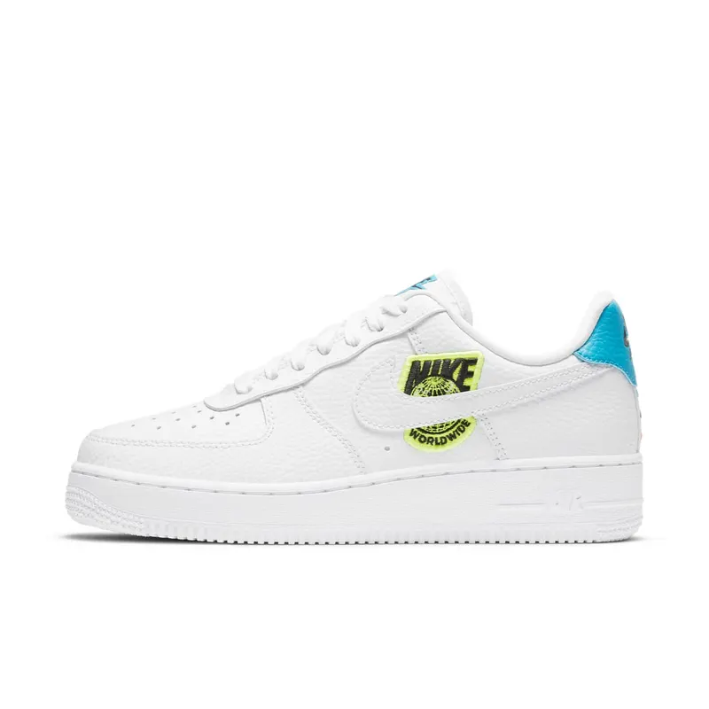 Nike Air Force 1 Low ’07 Worldwide Pack White Blue Volt (CT1414-101)