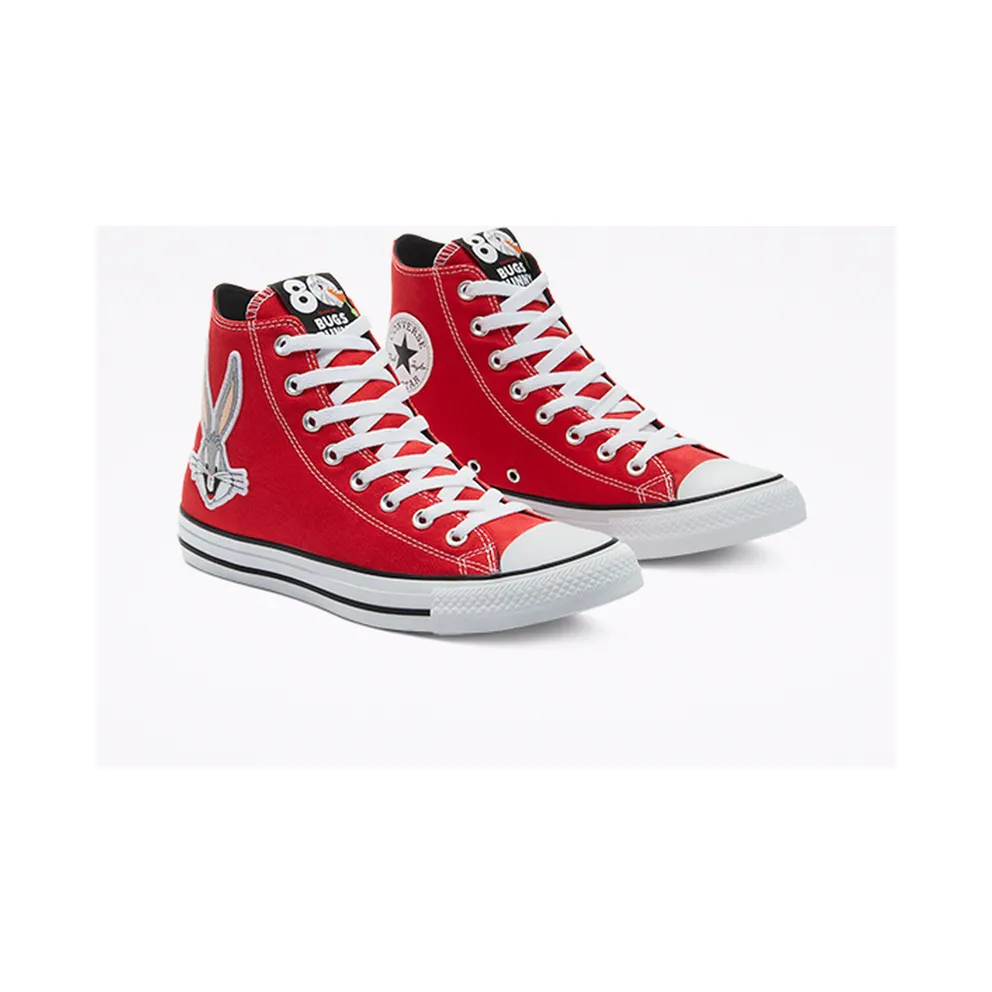 Converse Looney Tunes x Chuck Taylor All Star High ’80th Anniversary – Bugs Bunny Patch’ Red/White/Black (169224C)