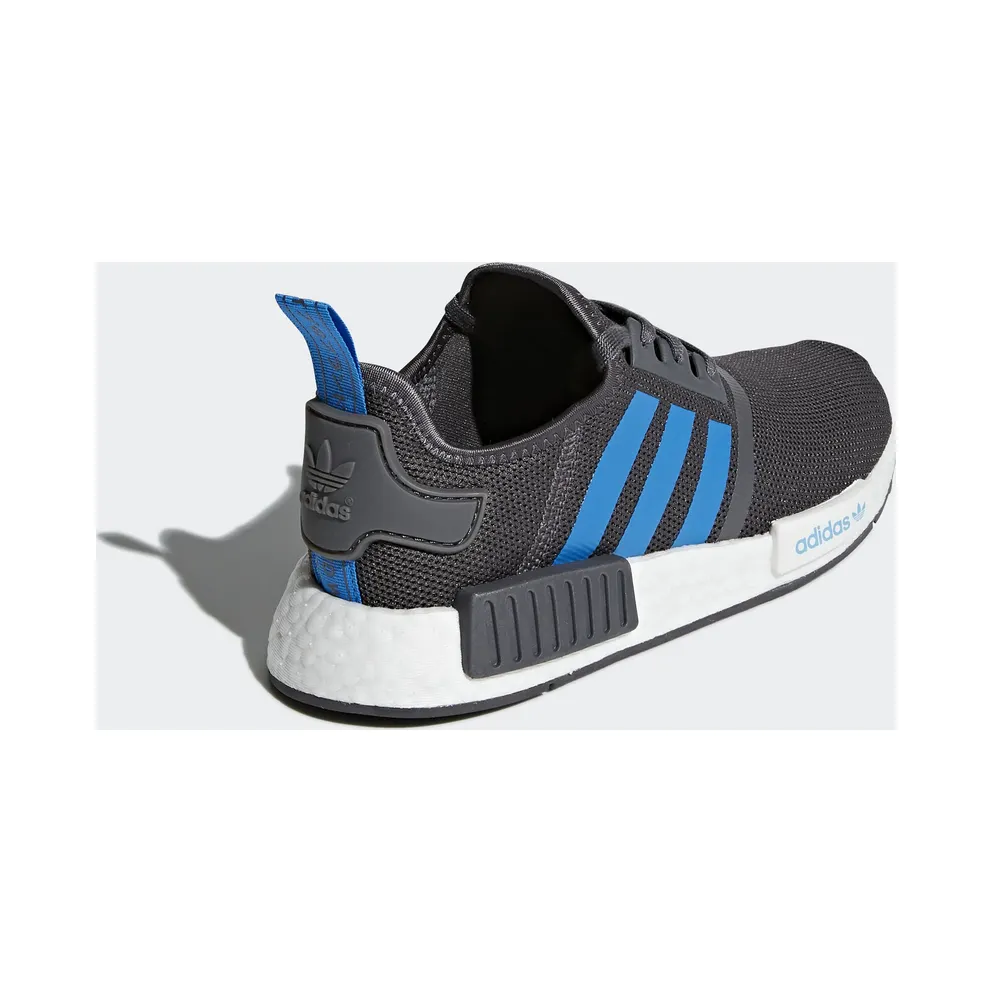 adidas NMD R1 Grey Five Bright Blue (Youth) Grey Five/Bright Blue/Bright Blue (D96688)