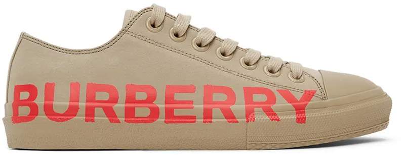 Burberry Beige Larkhall M Logo Sneakers (8037648)