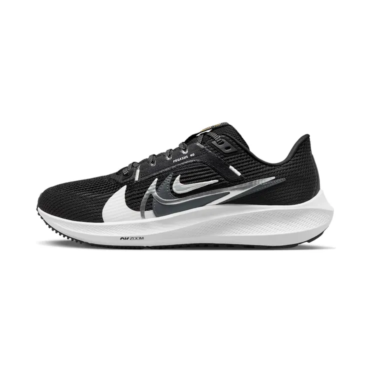 Nike Pegasus 40 Premum Black White Grey “Black / White / Bright Mandarin / Multi-Colour” (FB7703-001)