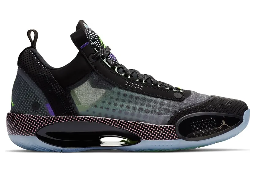 Jordan XXXIV Low Black Vapor Green Bleached Coral