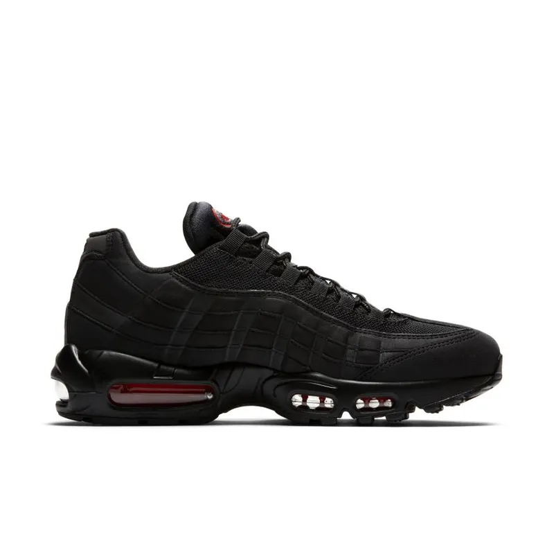 Nike Air Max 95 Jelly Swoosh Black Black/Red-Orange (CJ0423-001)
