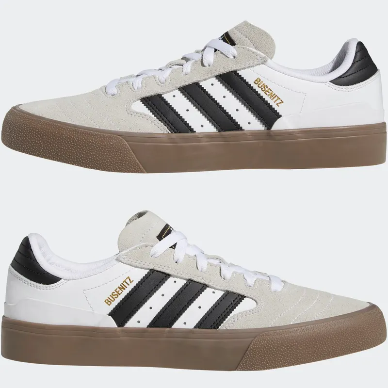 adidas Busenitz Vulc II Cloud White / Core Black / Gold Metallic (GW3190)