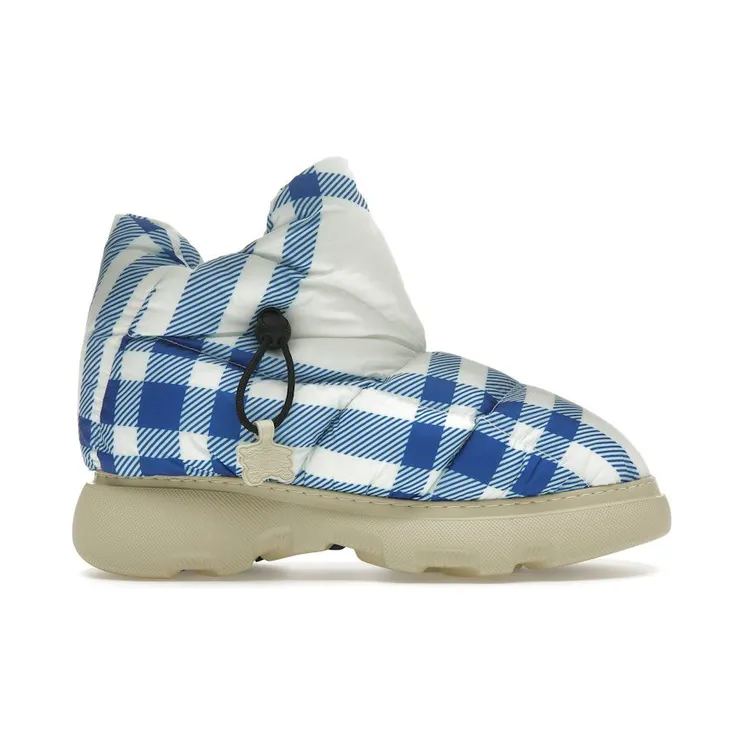 Burberry Check Pillow Boots Blue White (8074738)