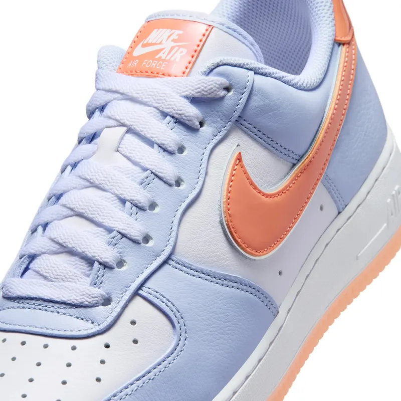 Nike Air Force 1 Low ’07 “Hydrogen Blue Orange Frost” (IR1980-407)