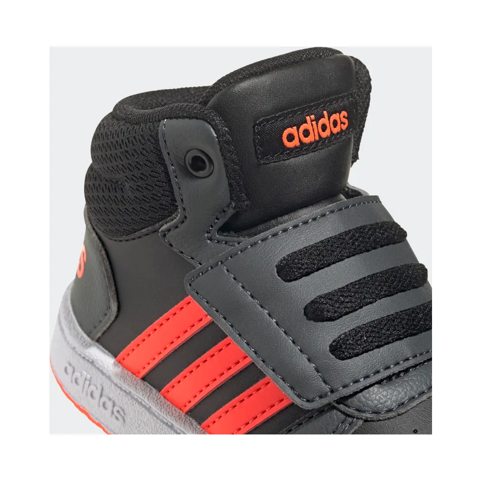 adidas Hoops 2.0 Mid Core Black / Solar Red / Grey Six (GZ7780)